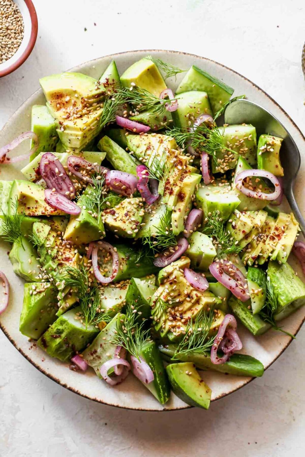 Cucumber Avocado Salad Dishing Out Health
