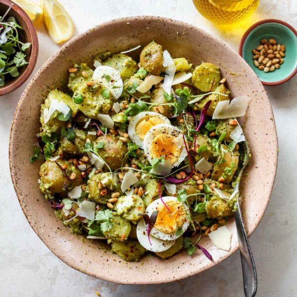 Pesto Potato Salad (No Mayo)