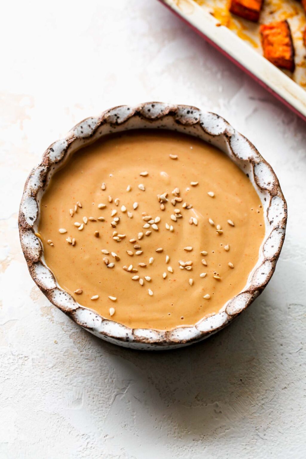 Sweet Potato Kale Salad with Almond Butter Dressing Dishing Out Health