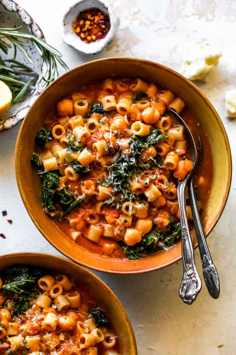 Pasta e Ceci (Italian Pasta and Chickpea Stew) Dishing Out Health