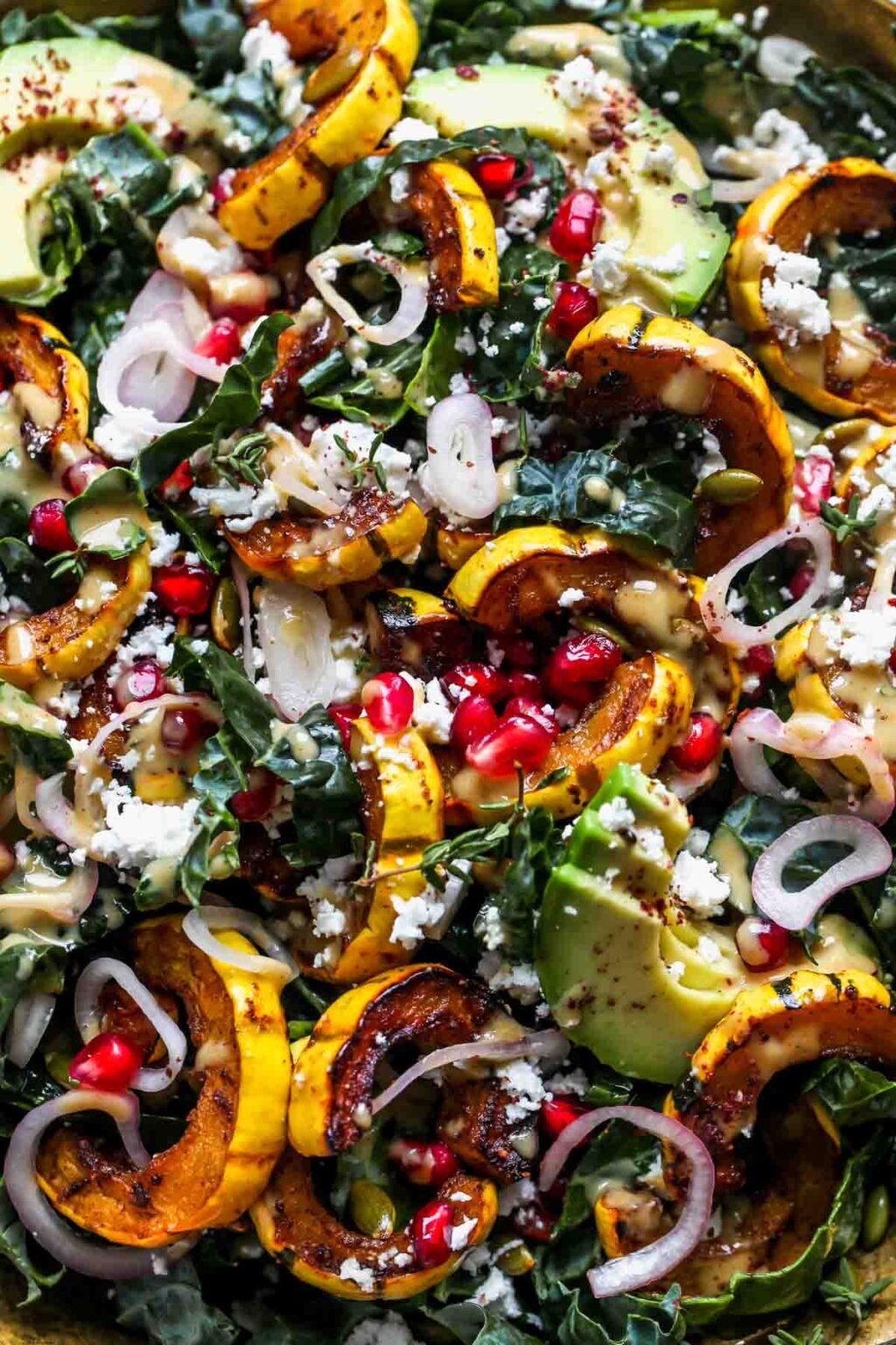 Autumn Delicata Squash Salad Dishing Out Health