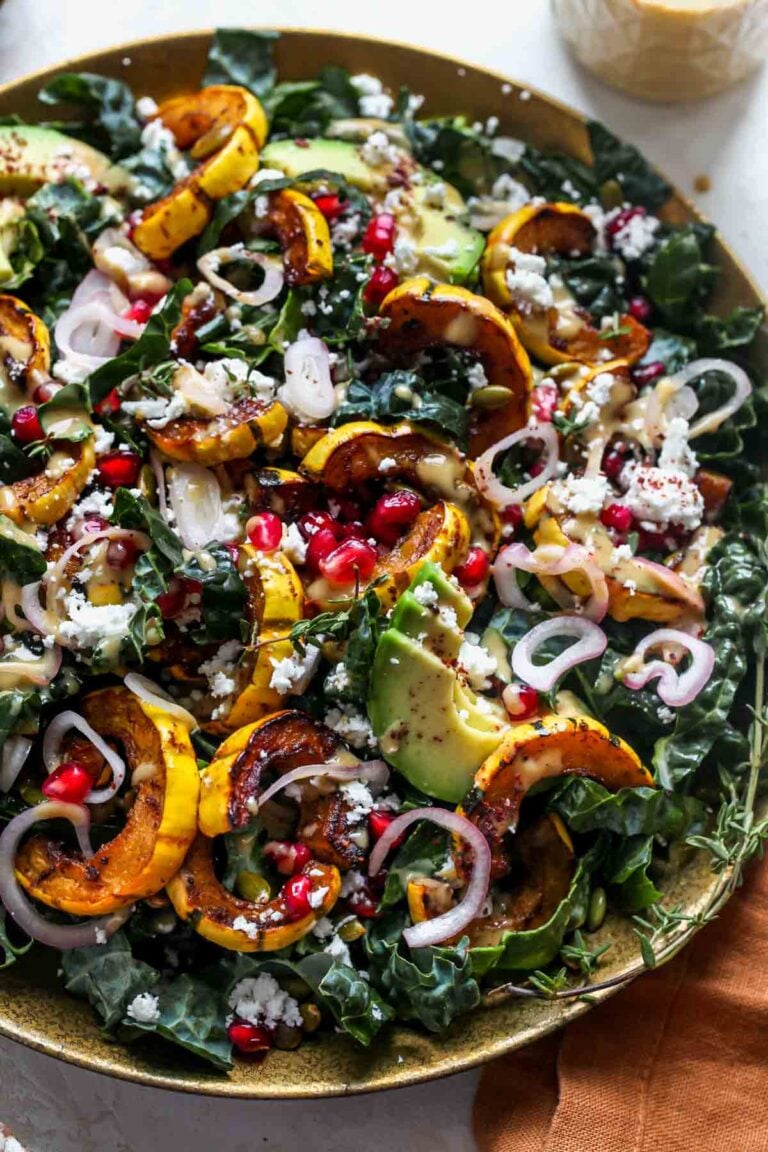 Autumn Delicata Squash Salad Dishing Out Health