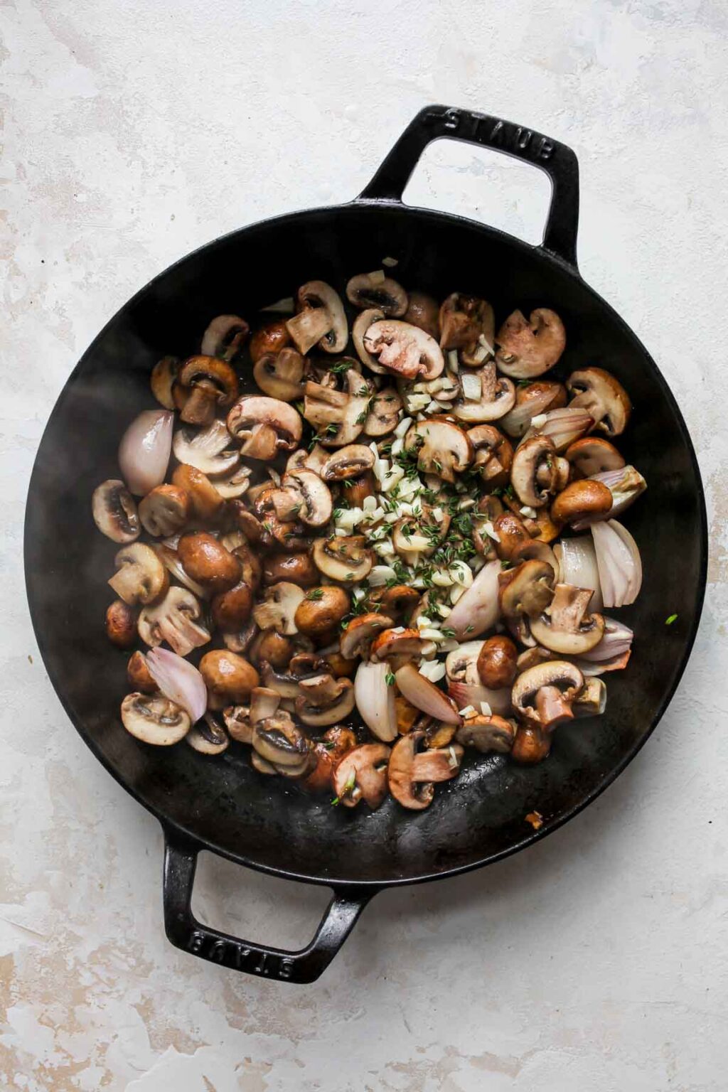 Easy 5 Ingredient Marsala Mushrooms - Dishing Out Health