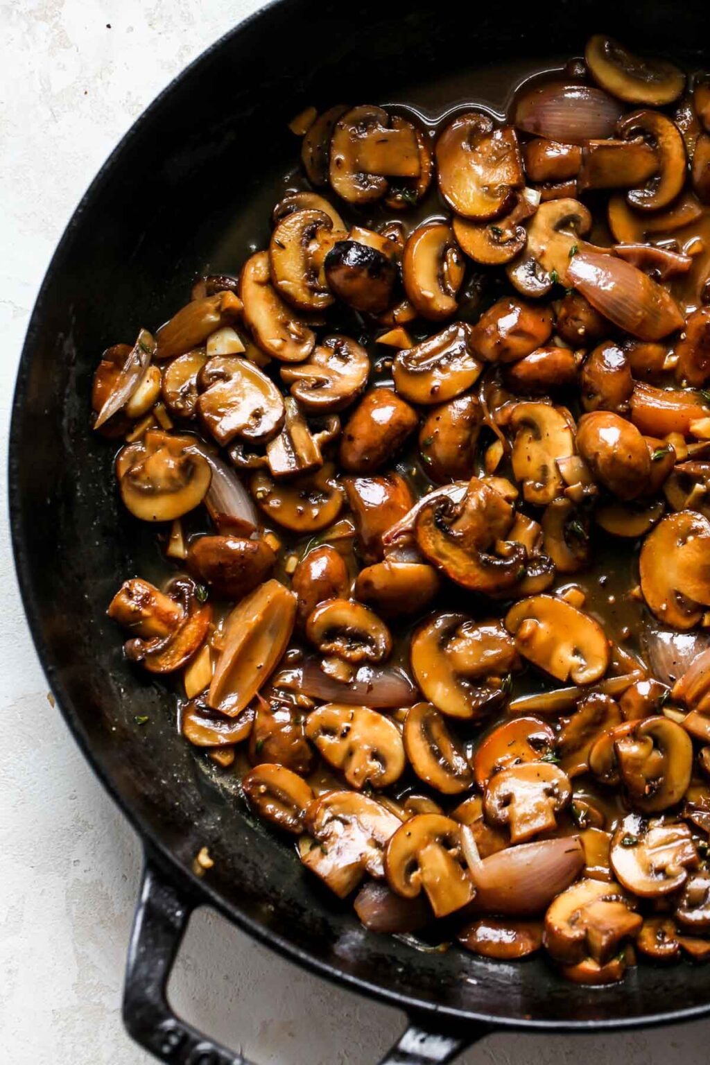 Easy 5 Ingredient Marsala Mushrooms - Dishing Out Health