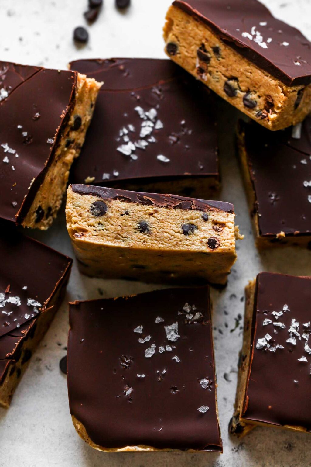 Peanut Butter Chocolate Chip NoBake Protein Bars Dishing Out Health