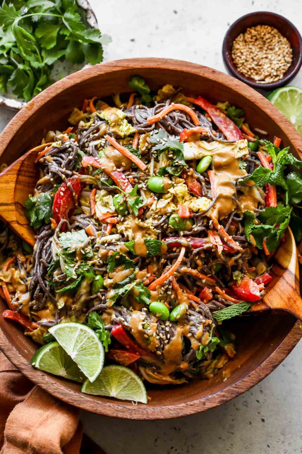 20Minute Soba Salad with SesameCashew Sauce Dishing Out Health