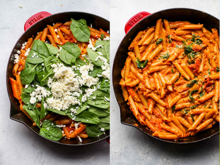 One Pan Creamy Tomato Pasta Dishing Out Health