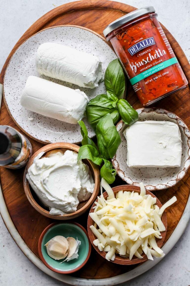 Baked Goat Cheese Bruschetta Dip Dishing Out Health