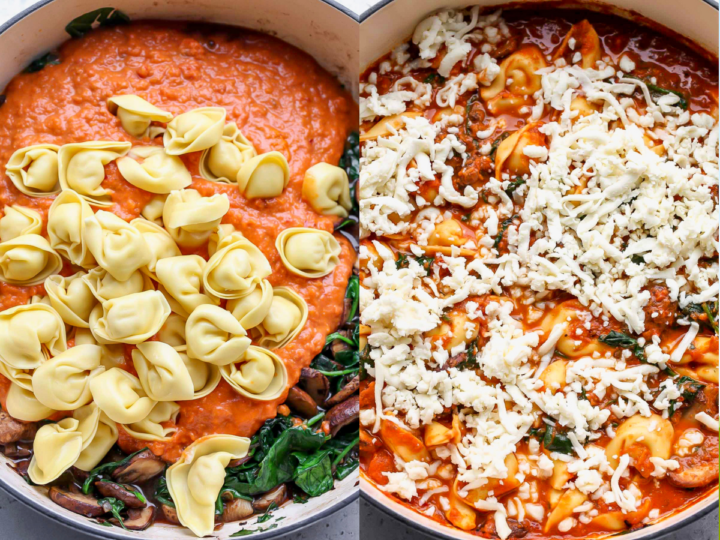 One Pan Baked Tortellini with Vodka Sauce Dishing Out Health