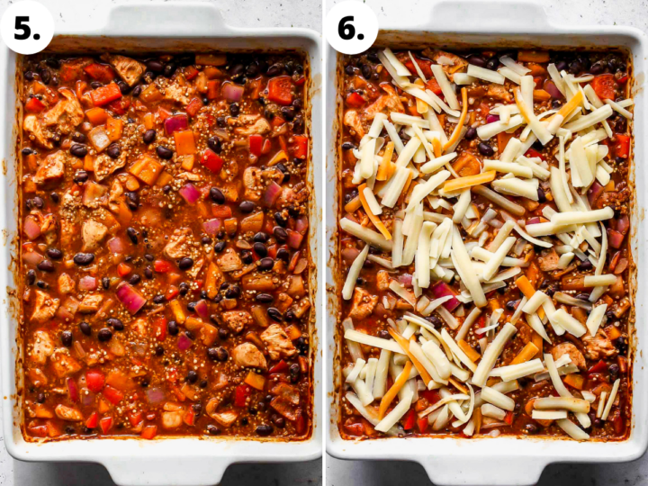 Easy Chicken Enchilada Quinoa Bake Dishing Out Health
