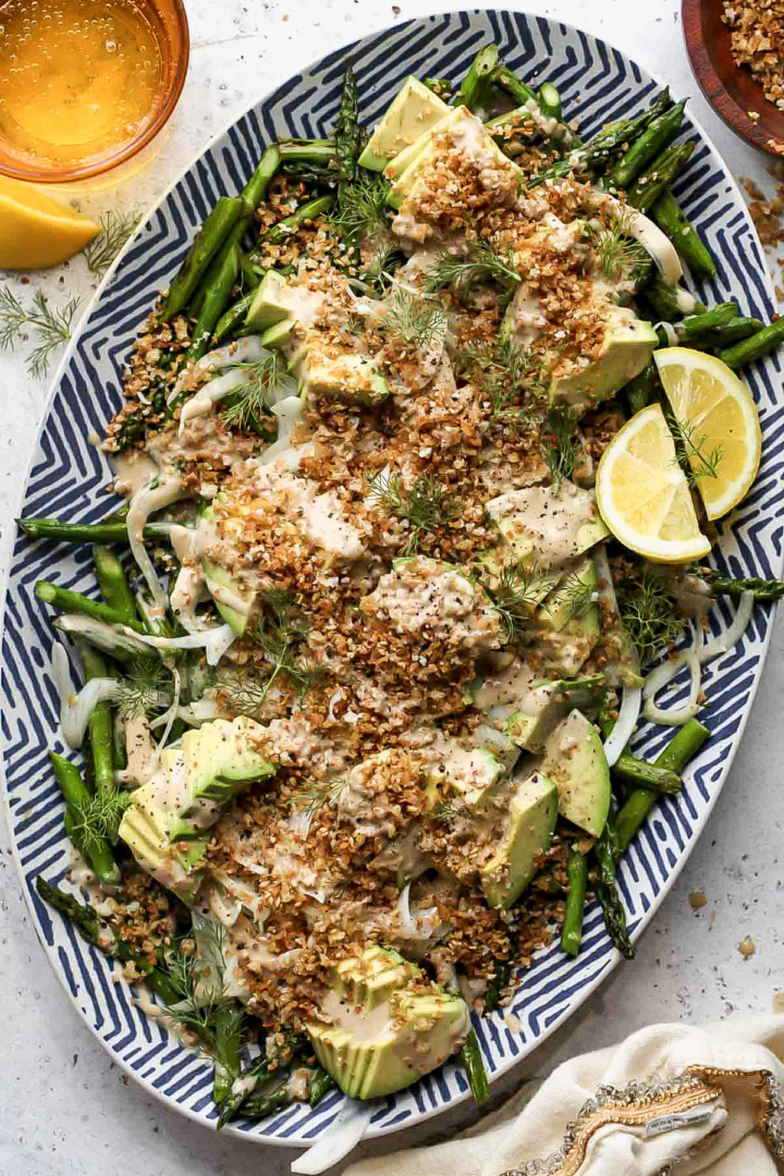 Asparagus and Avocado Salad Dishing Out Health