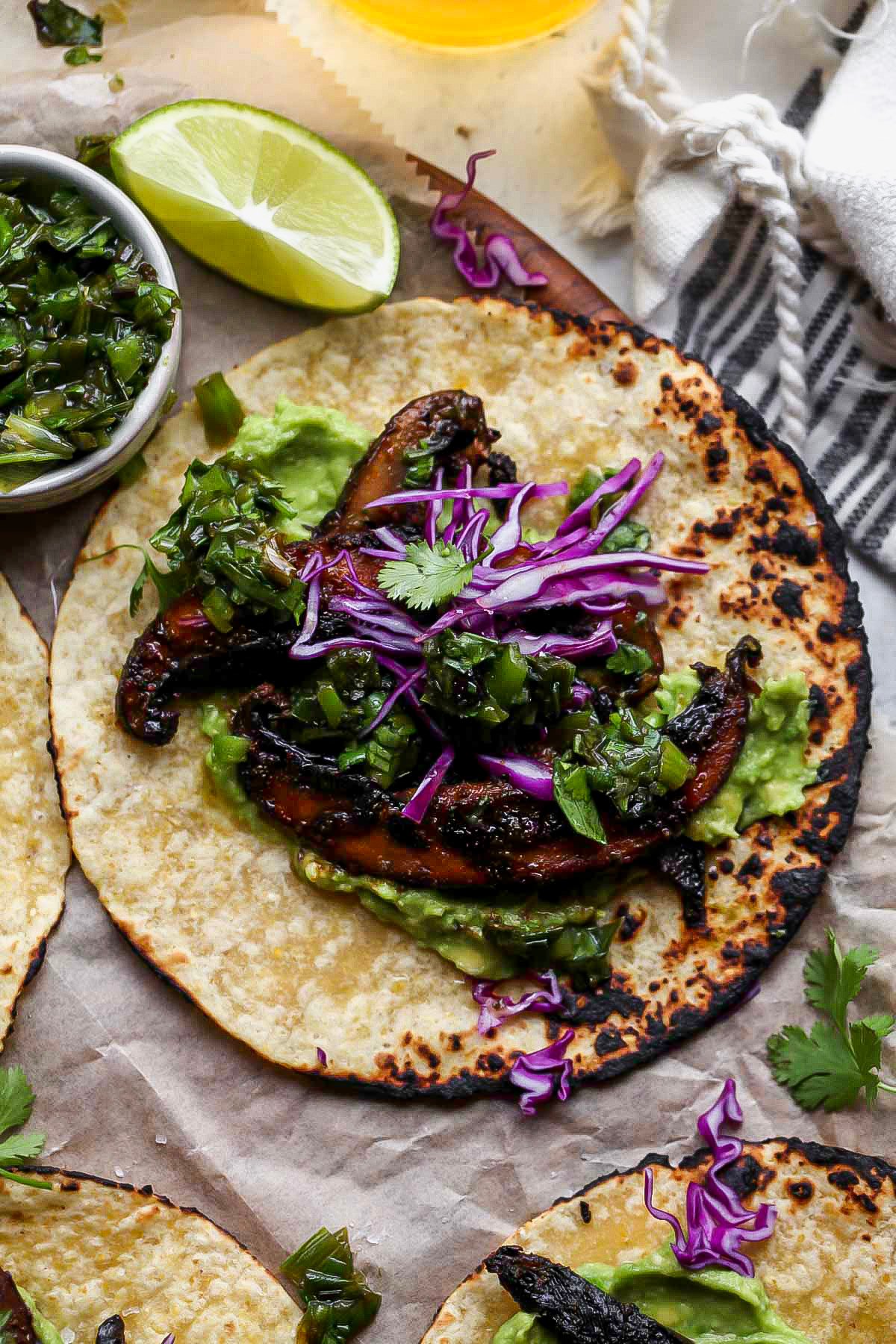 Tortilla Egg Wraps with Mushrooms and Olives - Bowl of Delicious