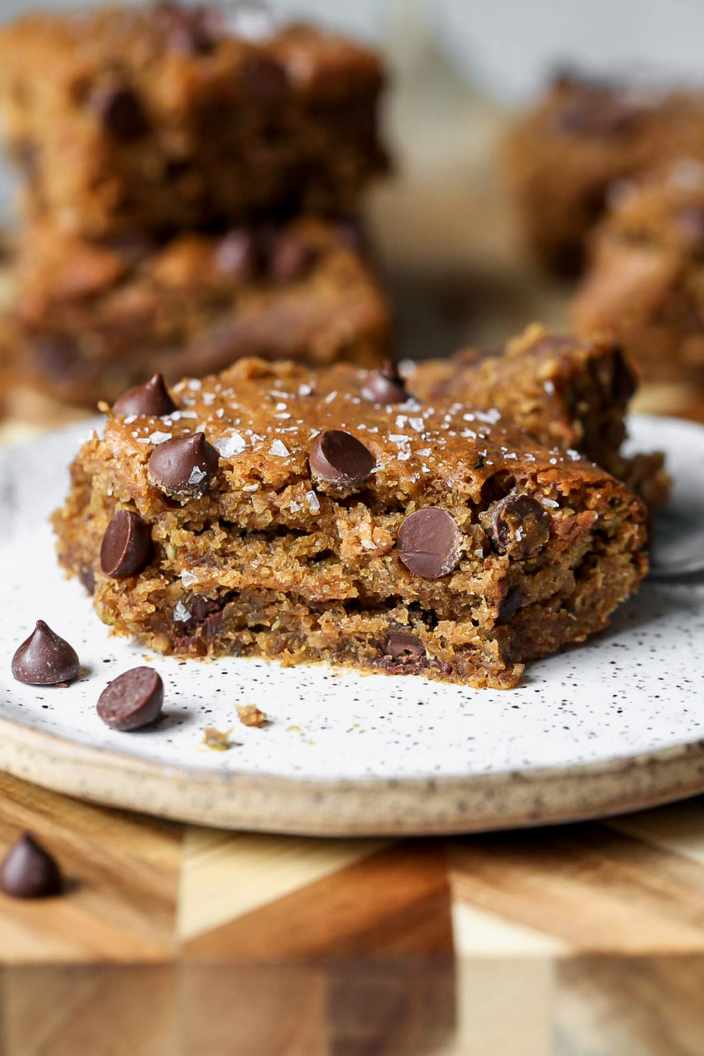 Chocolate Chip Zucchini Bars Dishing Out Health