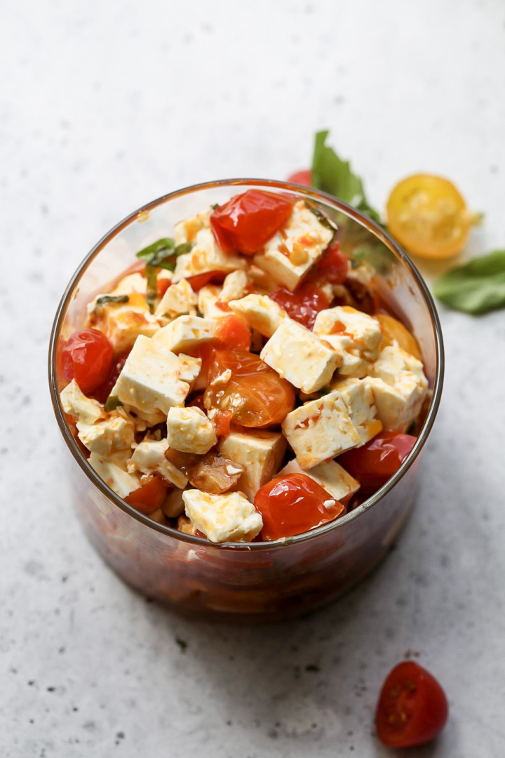 Spicy Tomato Marinated Feta Dishing Out Health