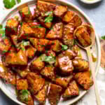 Marinated Peanut Baked Tempeh