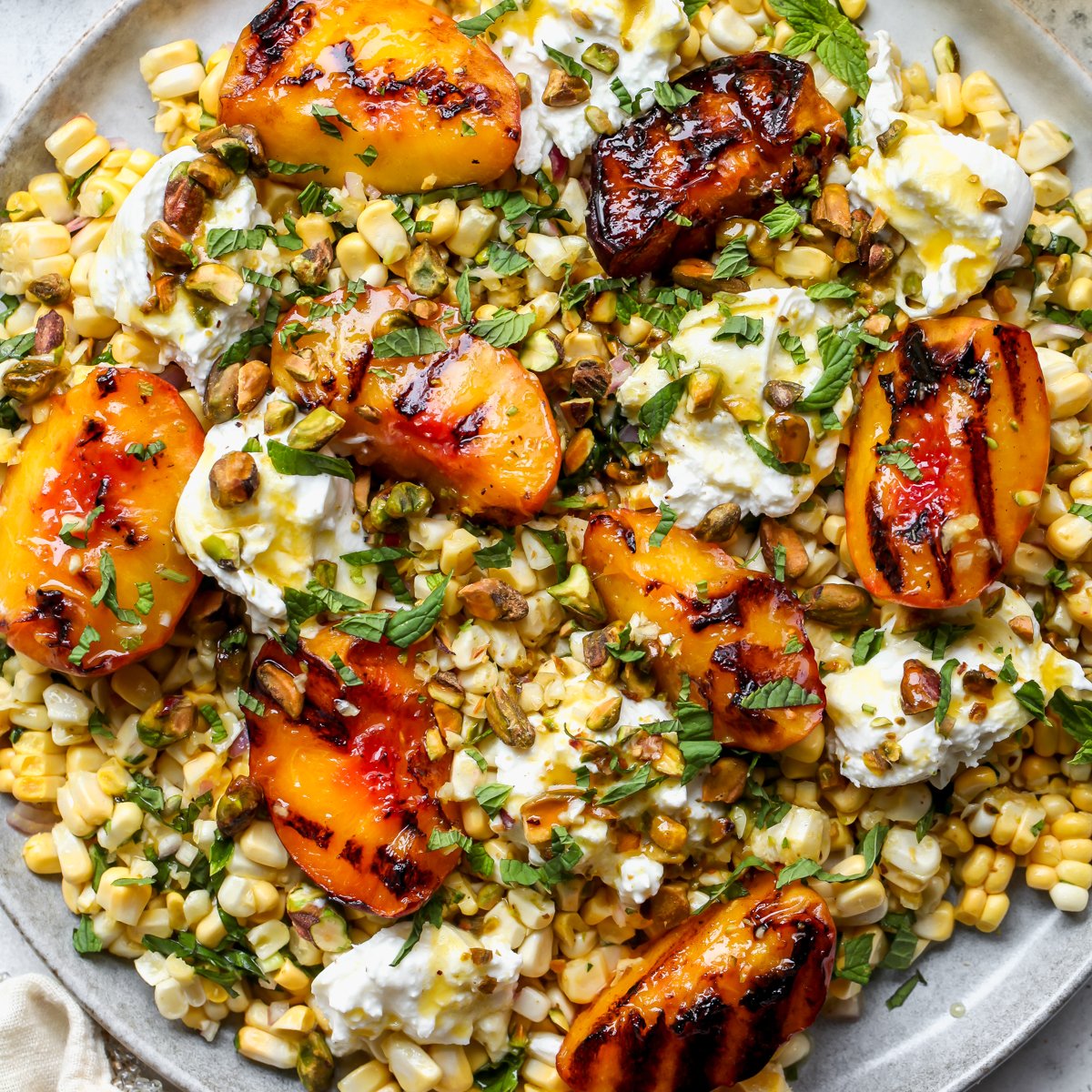 Peach and Burrata Salad-image
