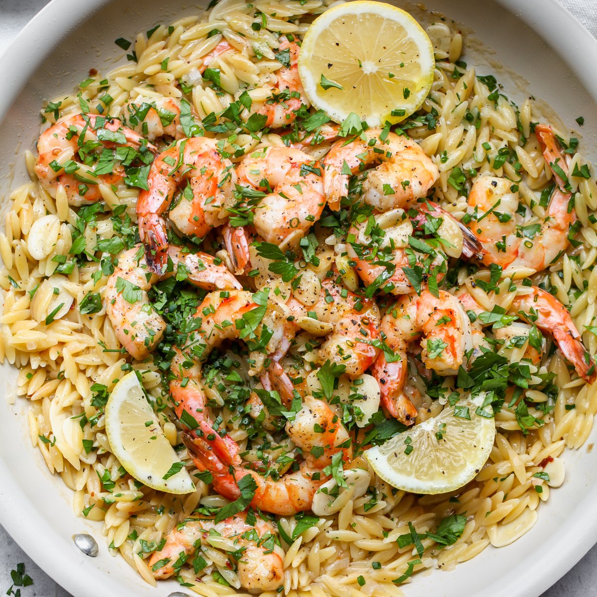 Shrimp Scampi Orzo