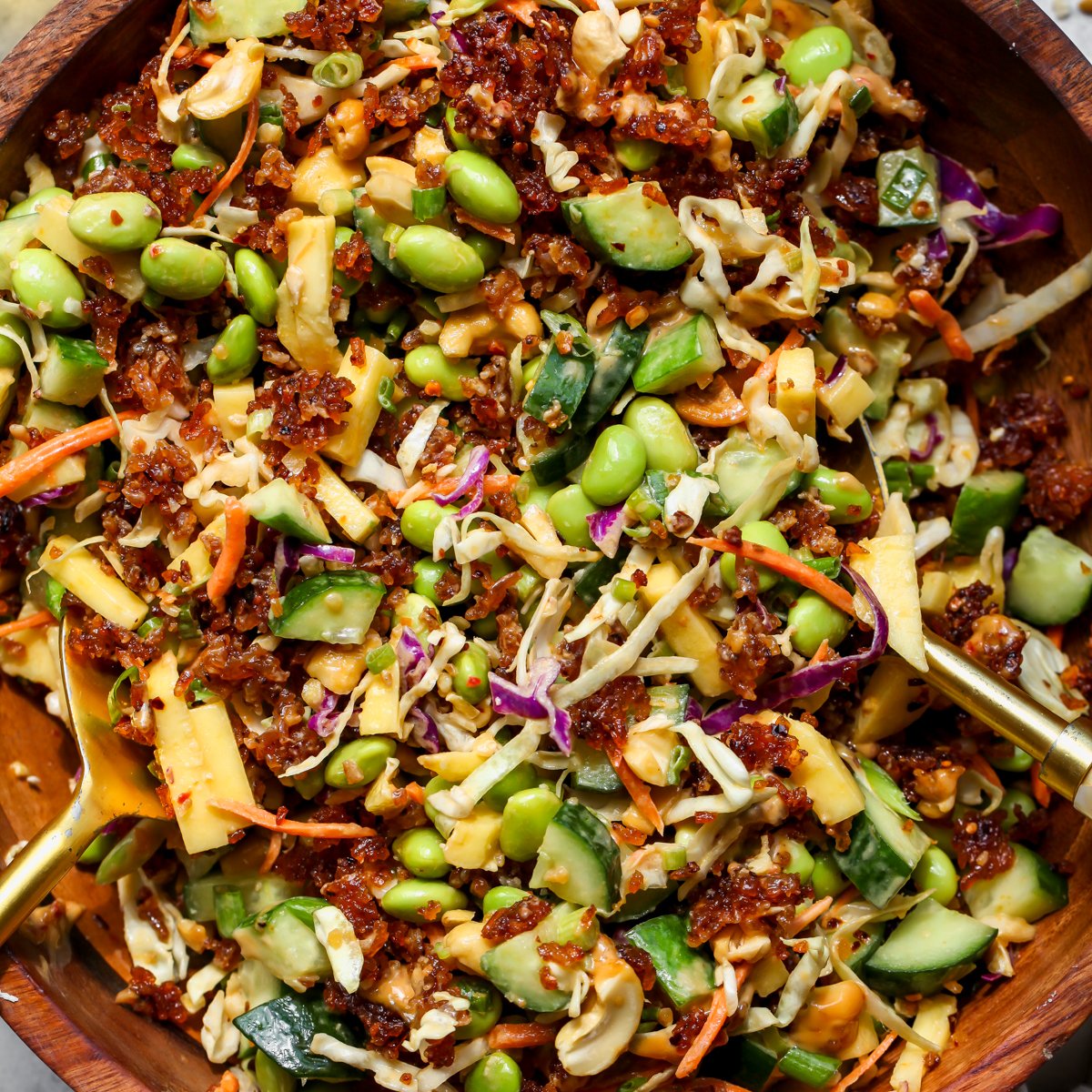 Crispy Rice Salad with Chili Crisp Tahini-image