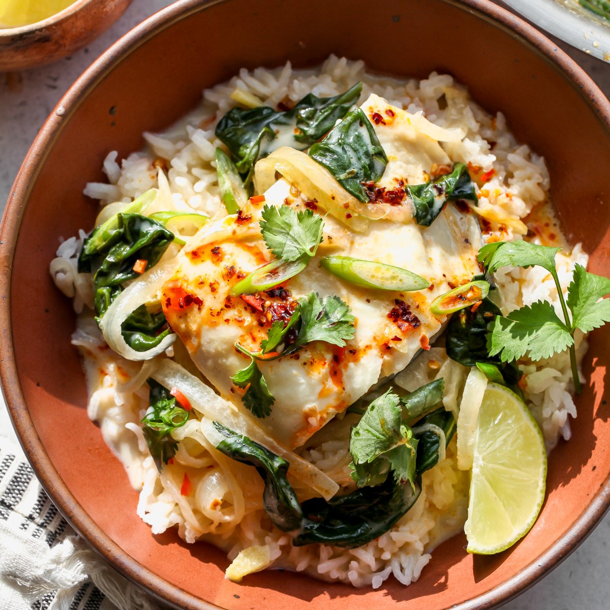 Thai-Inspired Coconut Poached Fish-image