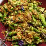 Crispy Quinoa and Asparagus Salad