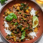 Ginger-Basil Beef and Zucchini Skillet