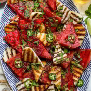 Grilled Halloumi and Watermelon Salad