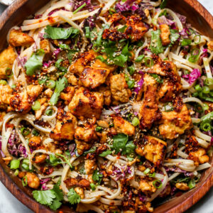 Sesame Rice Noodle Salad