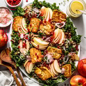 Honeycrisp and Halloumi Salad