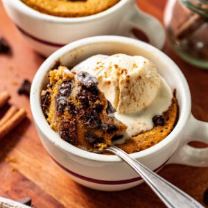 Healthy Pumpkin Mug Cake