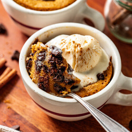 Healthy Pumpkin Mug Cake