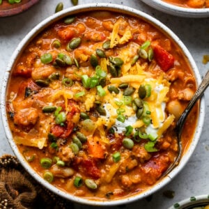 Pumpkin Turkey Chili
