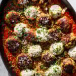 Eggplant Parmesan Meatballs