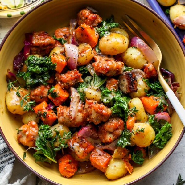 Sheet Pan Butternut Squash and Sausage Gnocchi