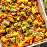 Mango and Salmon Sushi Bake