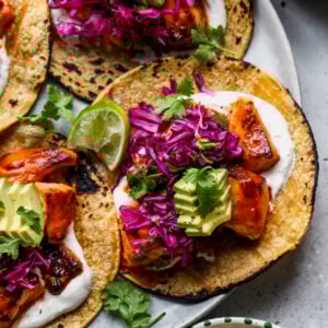 Honey-Chipotle Salmon Tacos