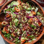 Miso-Ginger Salmon Crispy Rice Salad