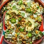 Charred Corn and Edamame Quinoa Salad