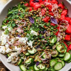 Watermelon-Cucumber Salad