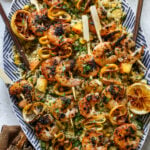 Lemon Tarragon Butter Shrimp Skewers